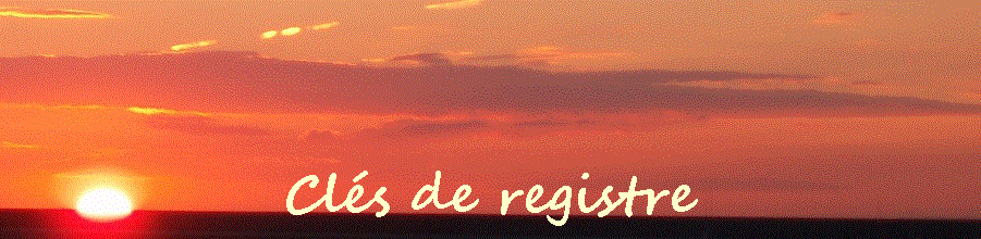 Clés de registre