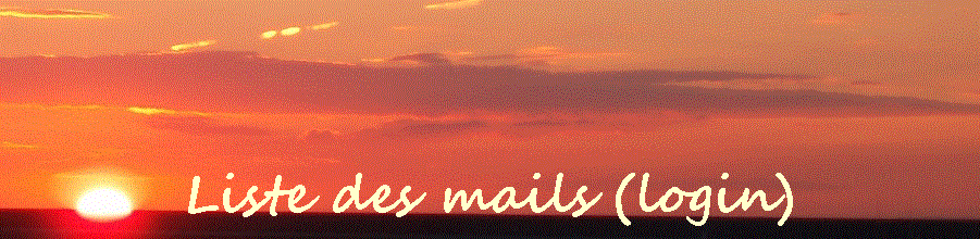Liste des mails (login)